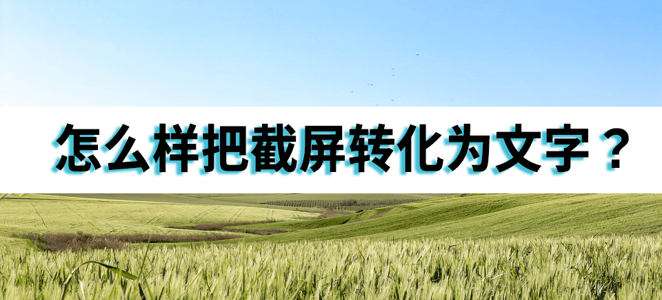 oppo手机怎么截屏:怎么样把截屏转化为文字？这些工具来帮你